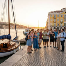 Lisbon sailing walking cityscape