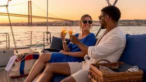 Travelers enjoying full-day sailing cruise in Lisbon