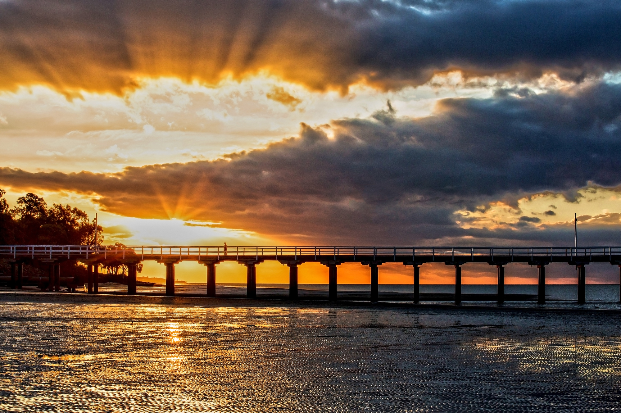 Winter Sunset Rays