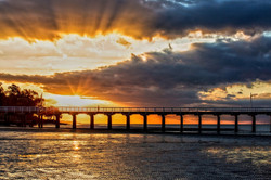 Winter Sunset Rays