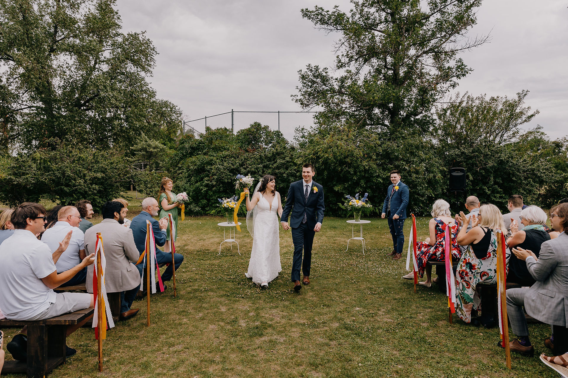 wedding ceremony at Crescent Heights Community Association in Calgary Alberta