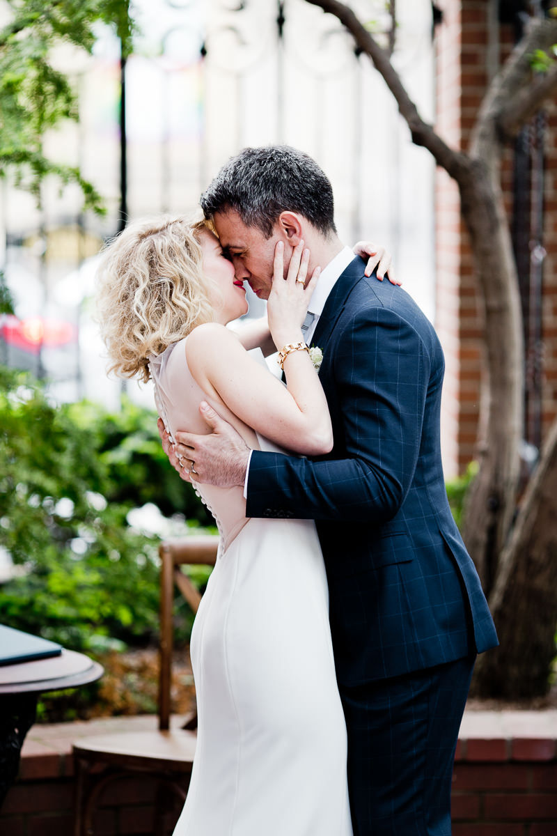 first kiss wedding
