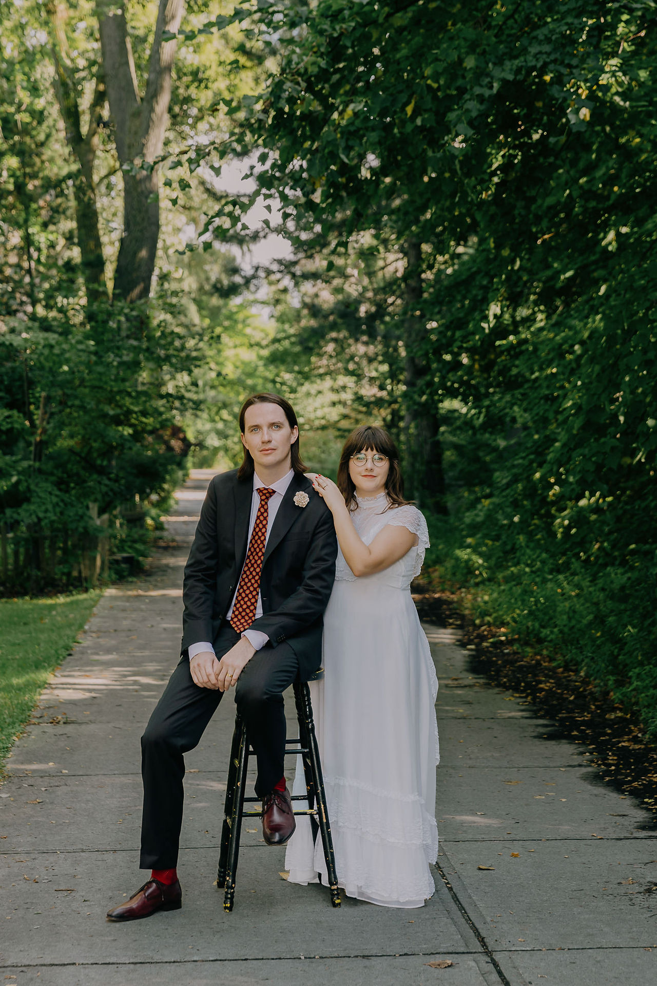 vintage wedding on toronto island