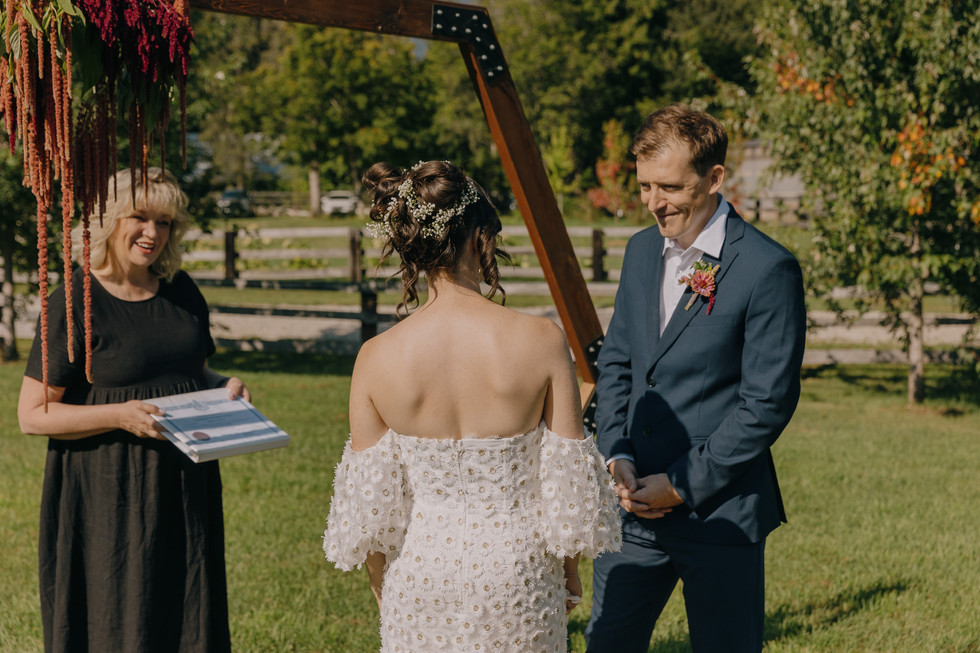 wedding at Tammen Mokki Black Barn Revelstoke British Columbia