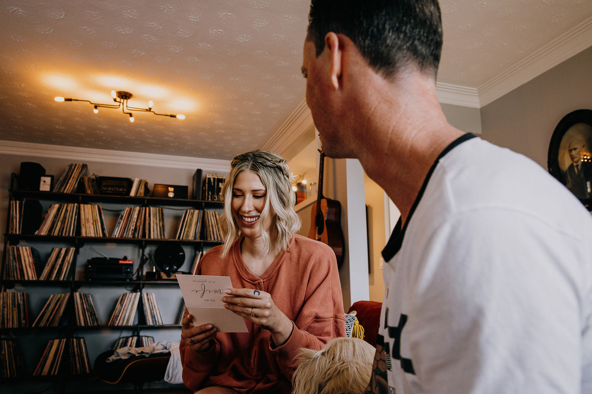 couple getting ready together on their wedding day in toronto by photographger Christine Love Hewitt