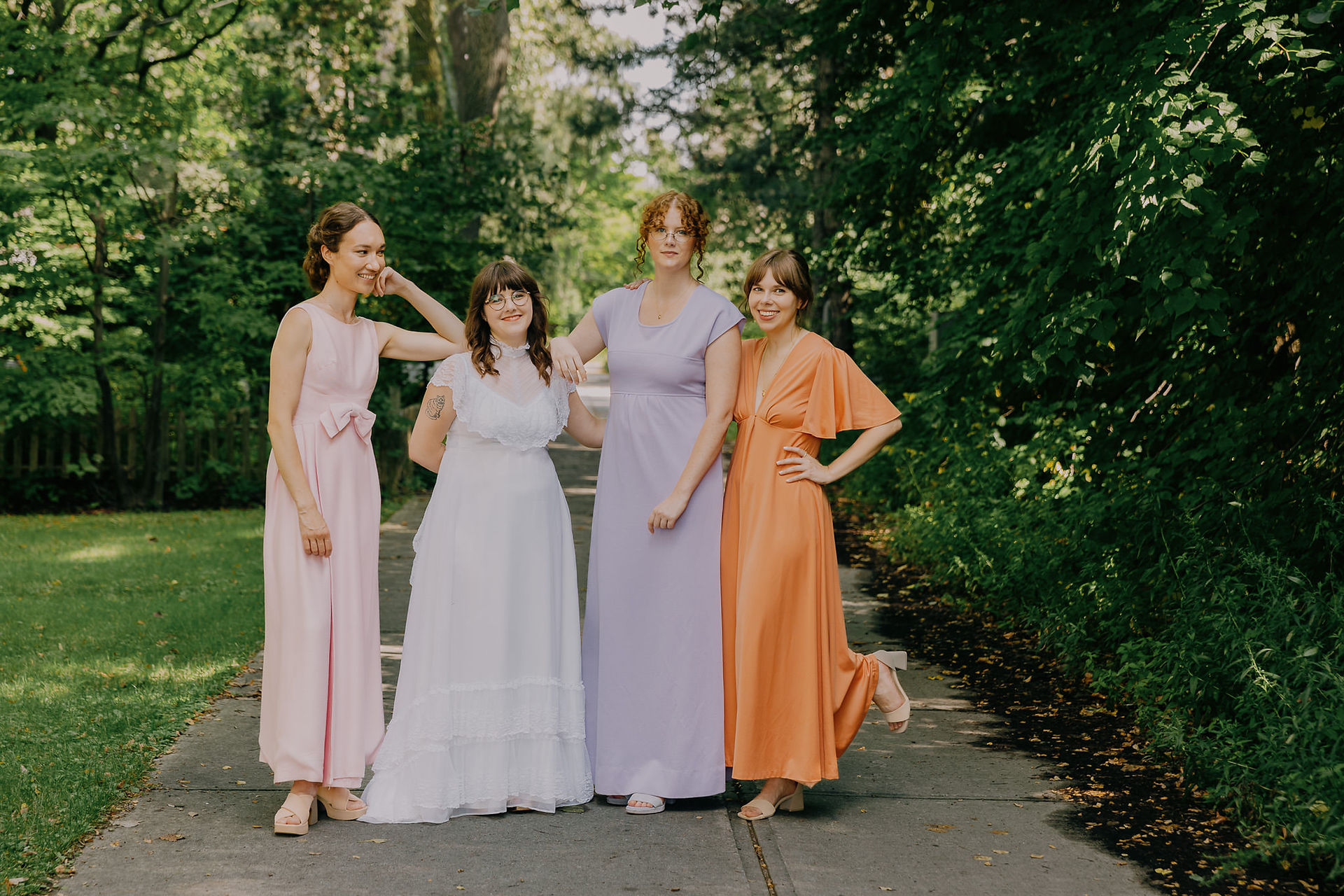 Editorial wedding photographer on Toronto Island
