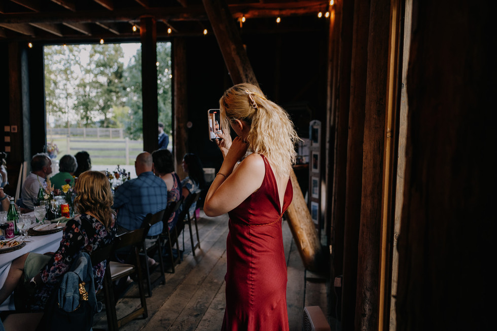 Farm wedding in Revelstoke British Columbia