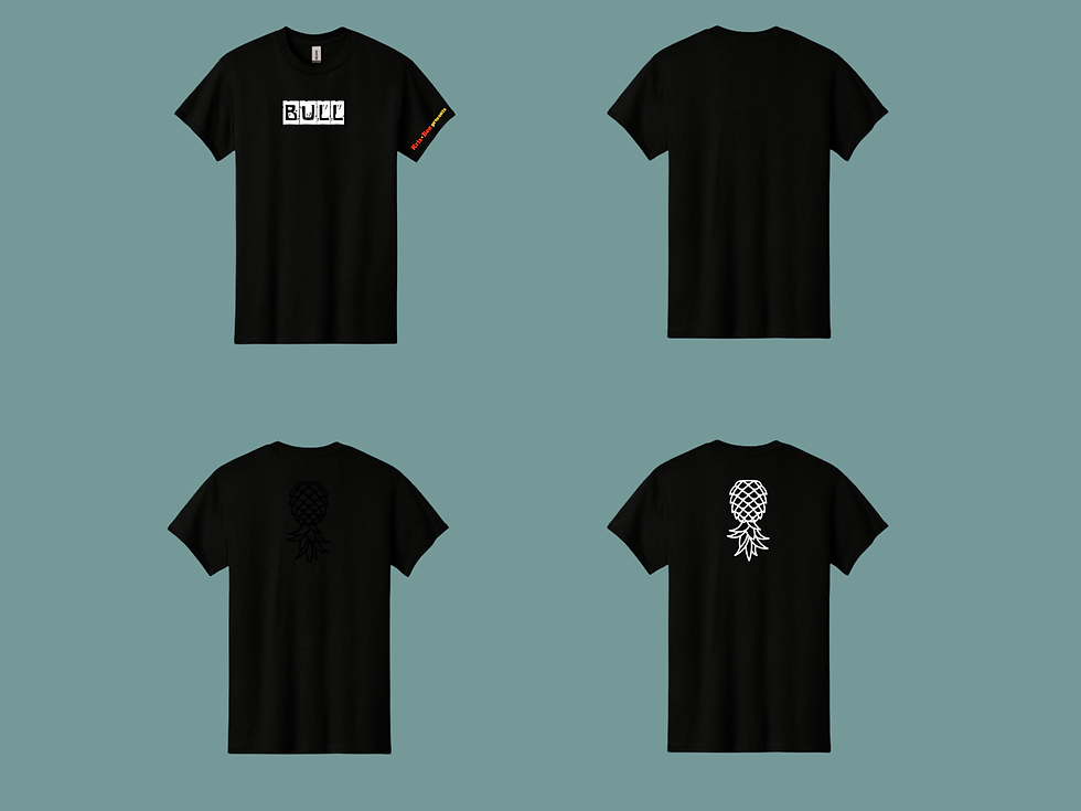 Thumbnail: Bull Black T-Shirt Back View