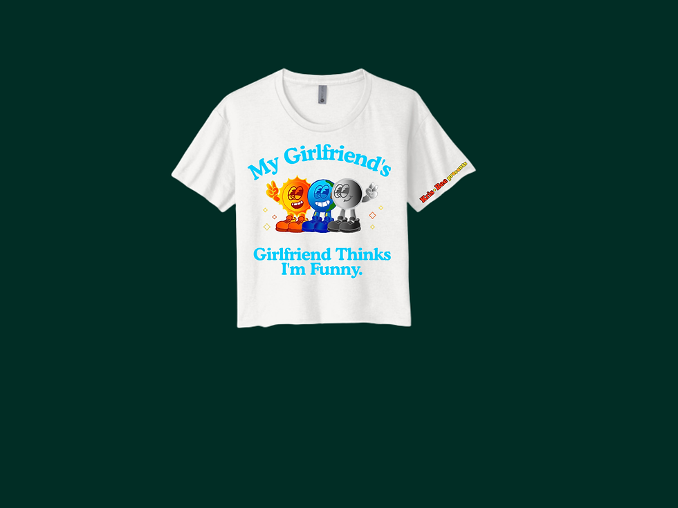 Thumbnail: My Girlfriend's Girlfriend White Crop Top Front View