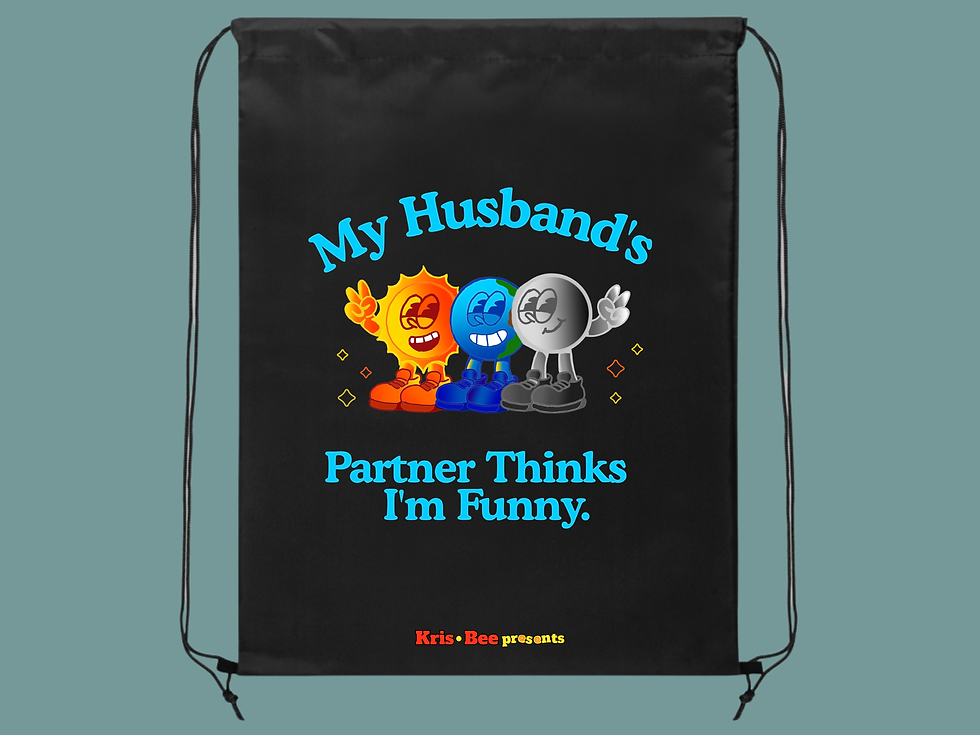 Thumbnail: My Husband's Partner Black Nylon Bag Front View