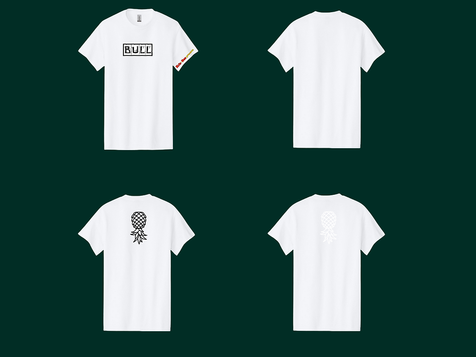 Thumbnail: Bull White T-Shirt Back View