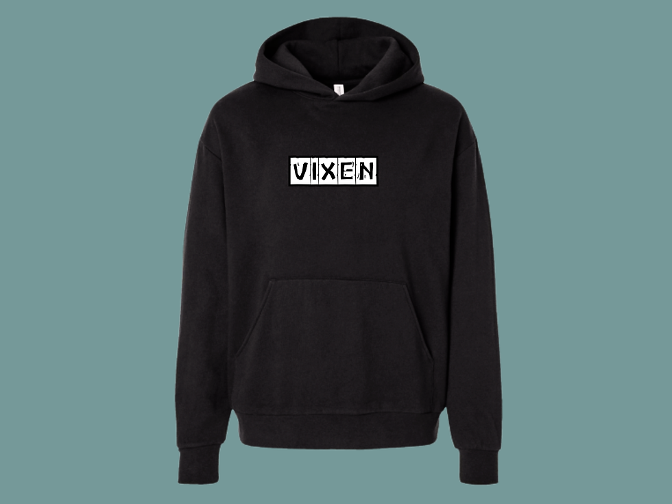 Vixen Black Hoodie Front View