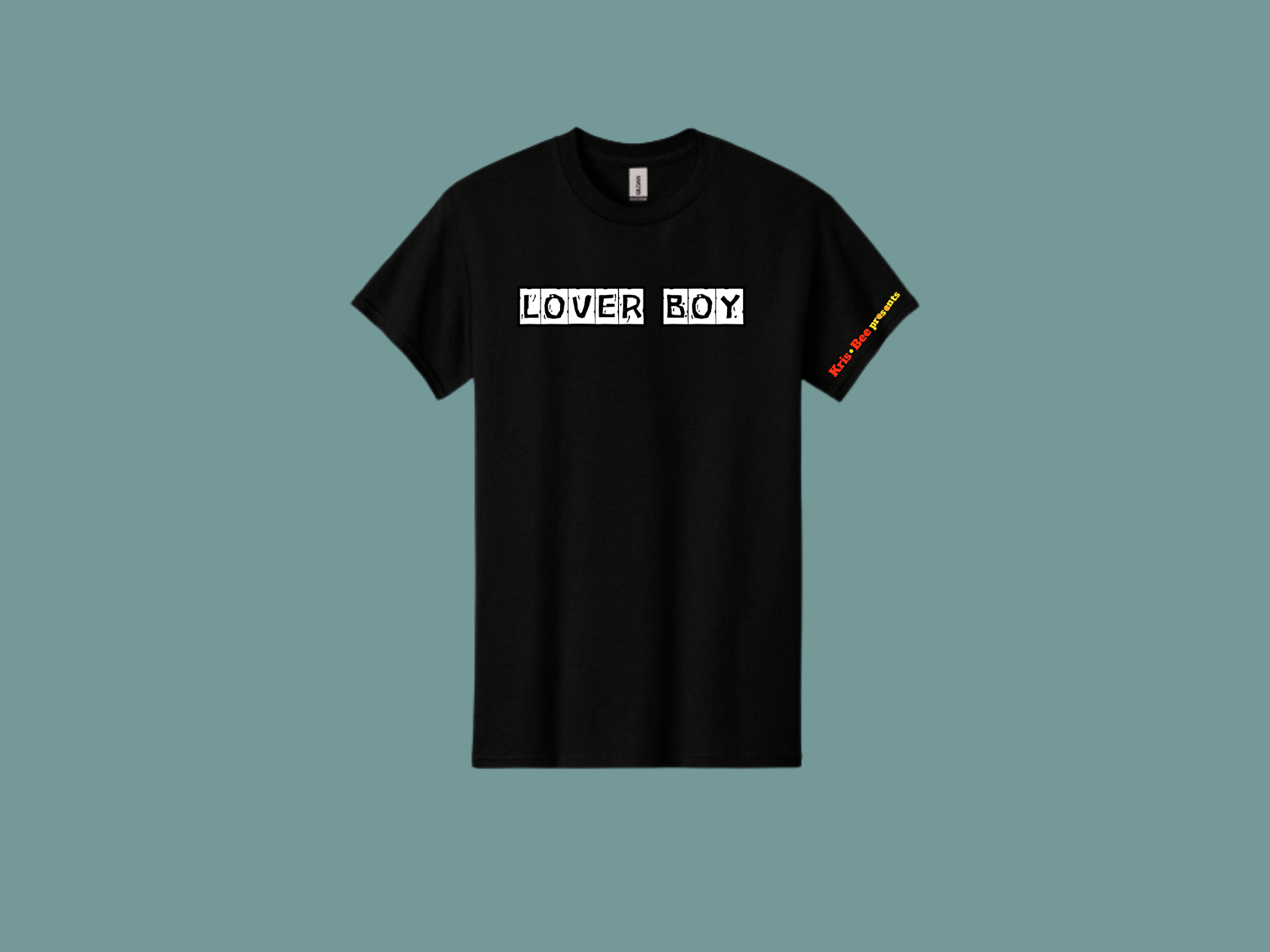 Lover boy Role Black T-Shirt Front View