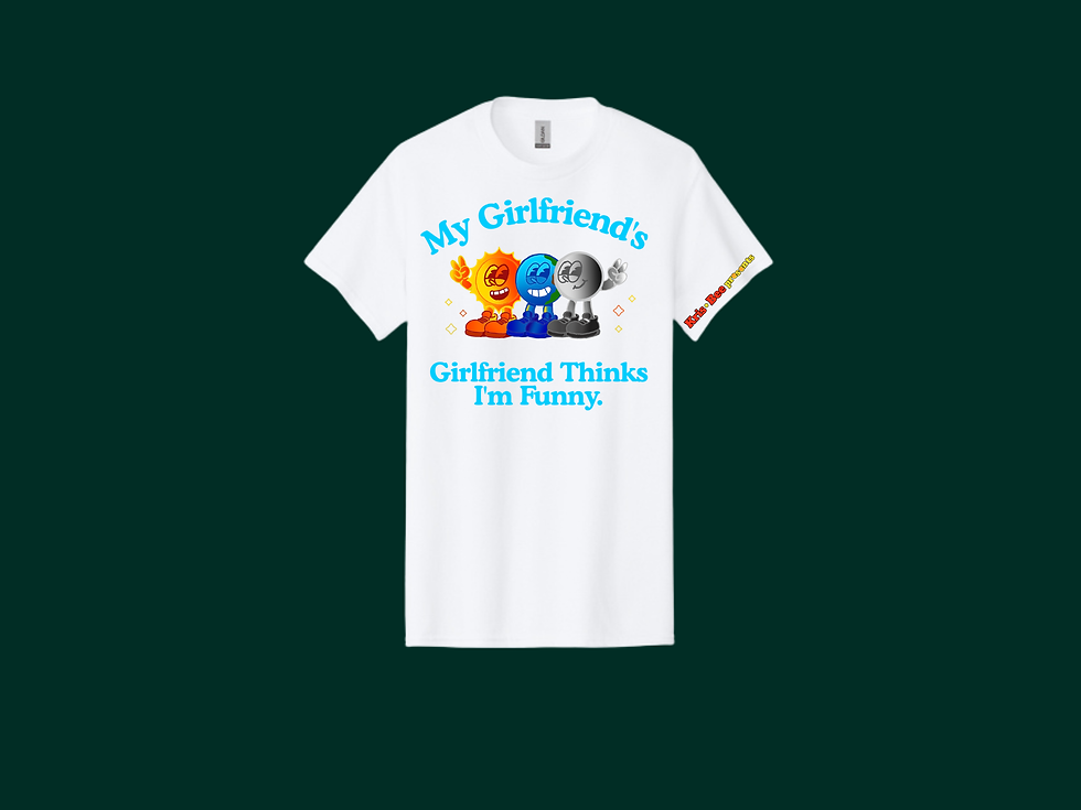 Thumbnail: My Girlfriend's Girlfriend White T-Shirt Front View