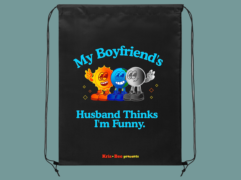 Thumbnail: My Boyfriend's Husband Black Nylon Bag Front View