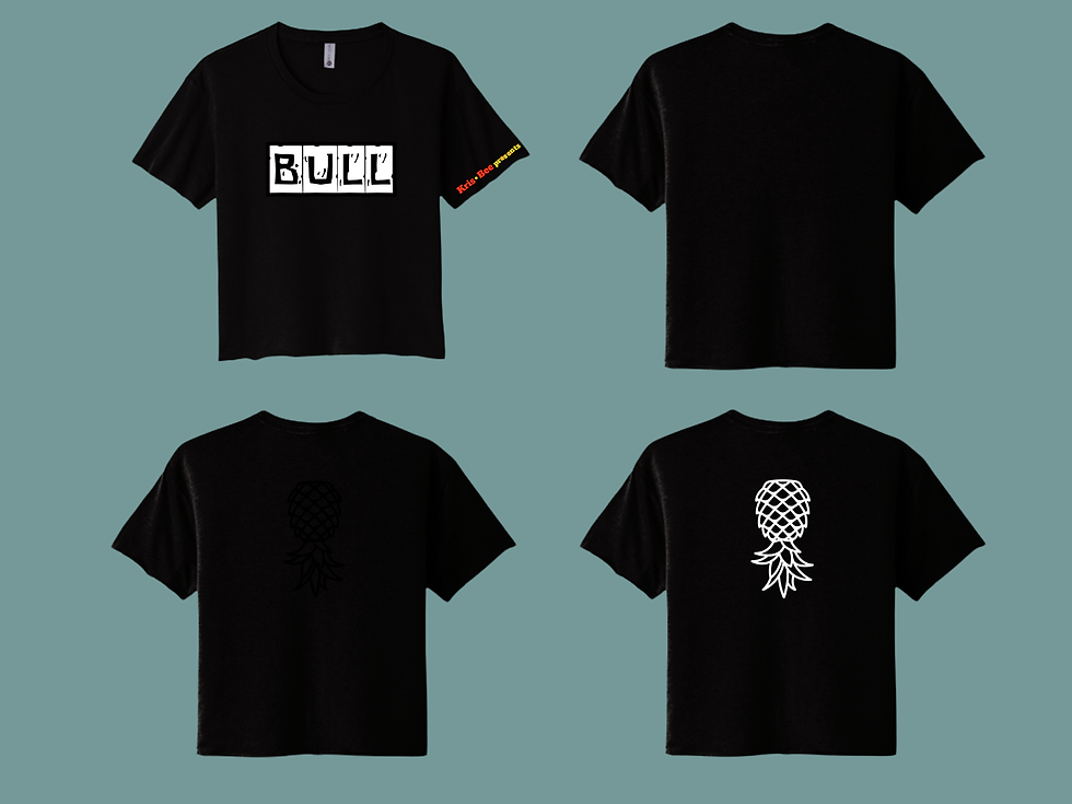 Thumbnail: Bull Black Crop Top Back View