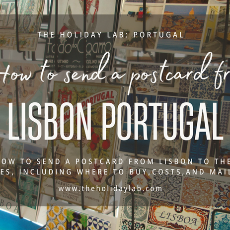 Postcard from Lisbon to the United States
