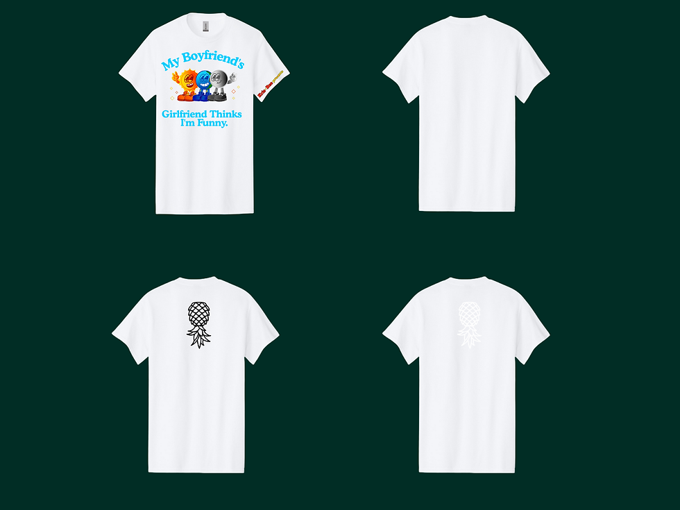 Thumbnail: My Boyfriend's Girlfriend White T-Shirt Back View