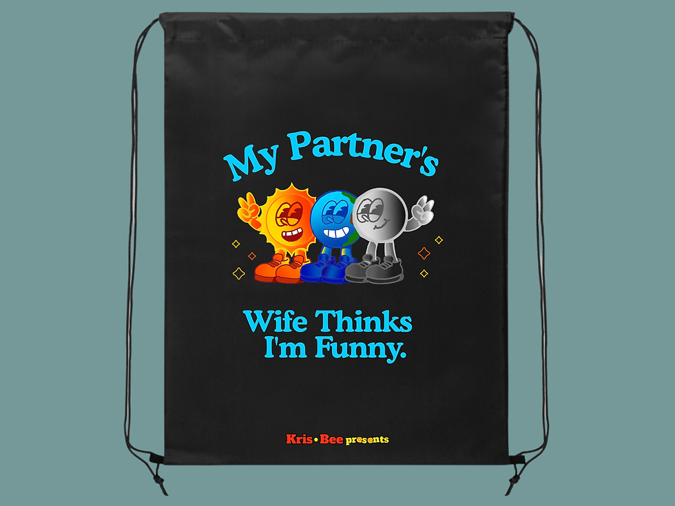 Thumbnail: My Partner's Wife Black Nylon Bag Front View