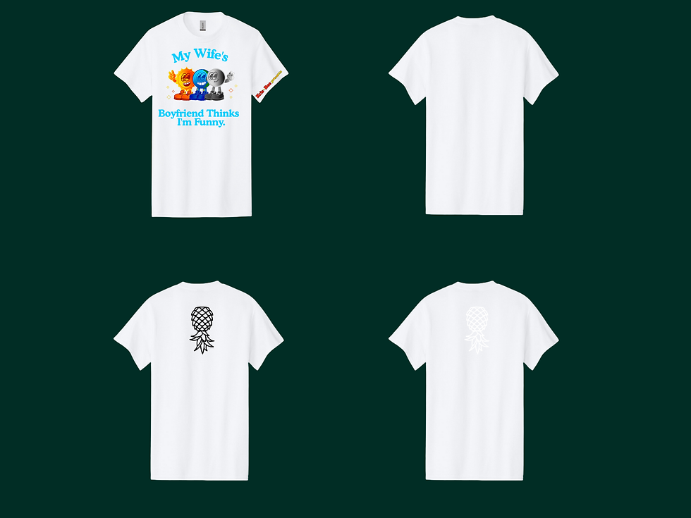 Thumbnail: My Wife's Boyfriend White T-Shirt Back View