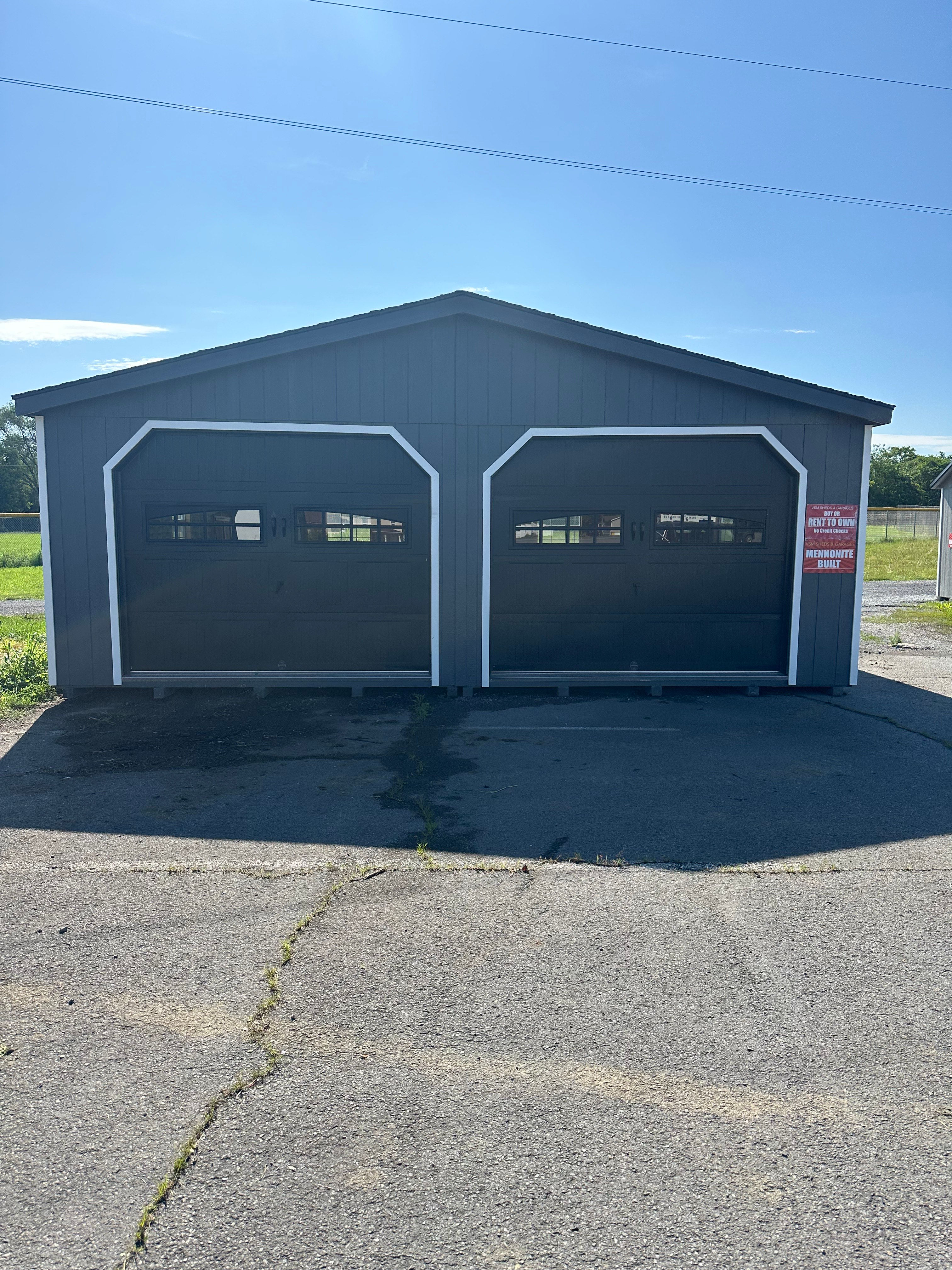 24x24 Two Car Garage