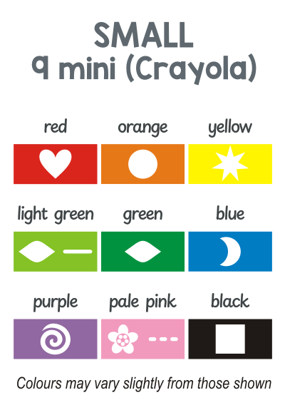 Thumbnail: Scented crayons with tactile symbols and braille - for blind/visually impaired