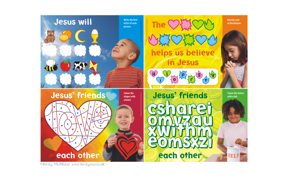 Mini puzzle posters: 5s-7s