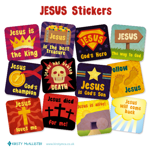 Jesus vinyl stickers portfolio