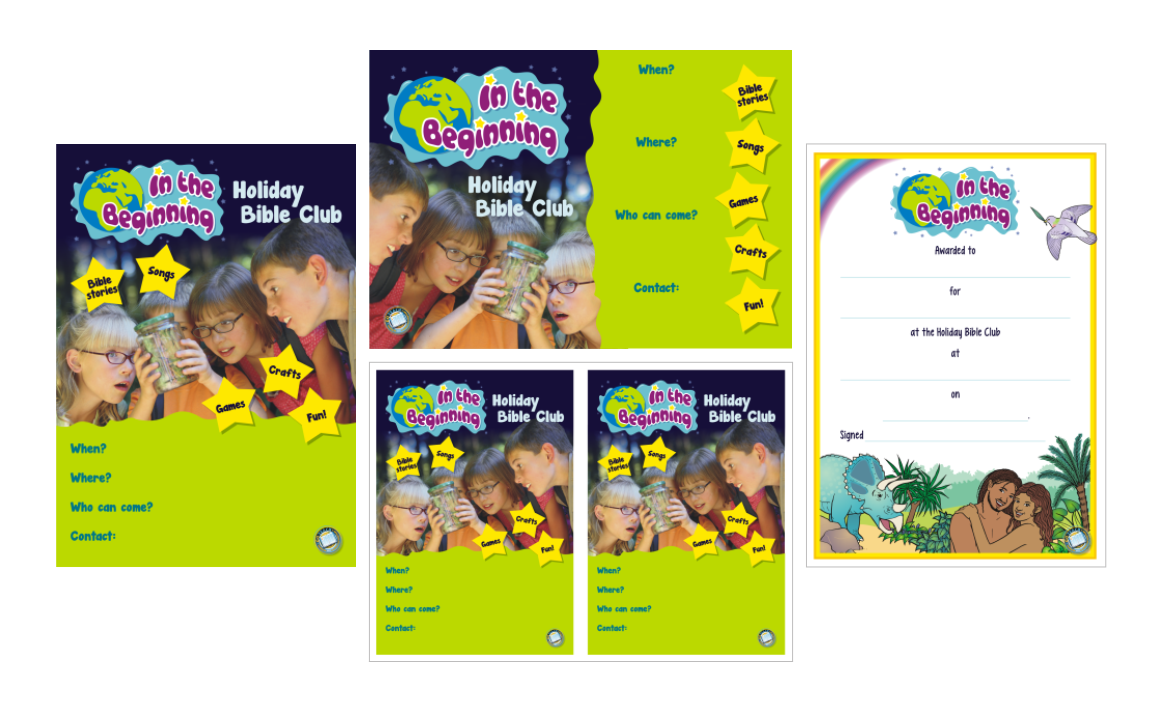 Posters, fliers, certificate