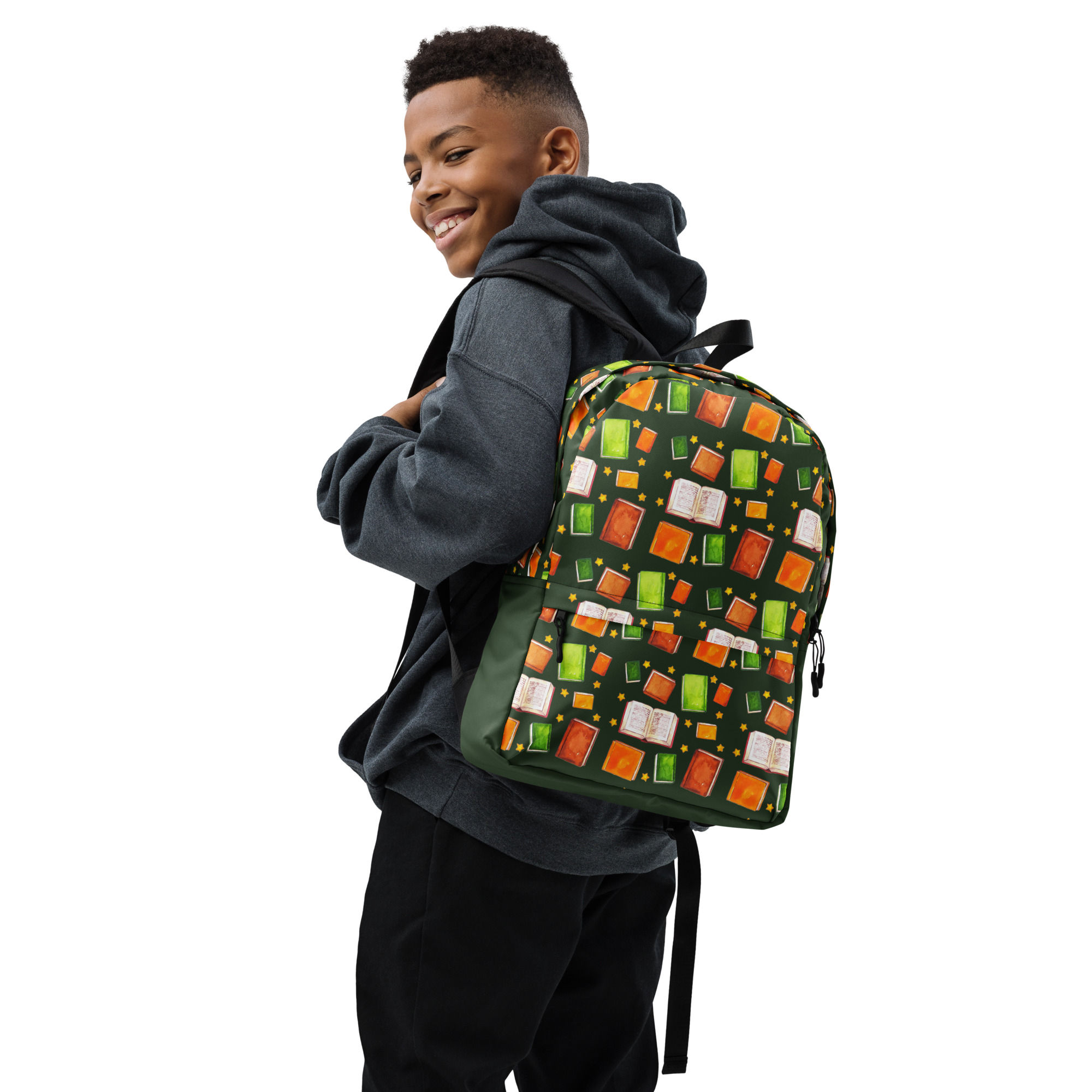 Book Lover backpack (green)