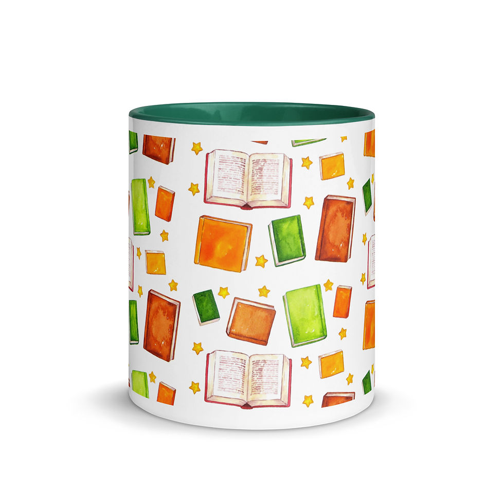 Thumbnail: BOOK LOVER mug with colour inside