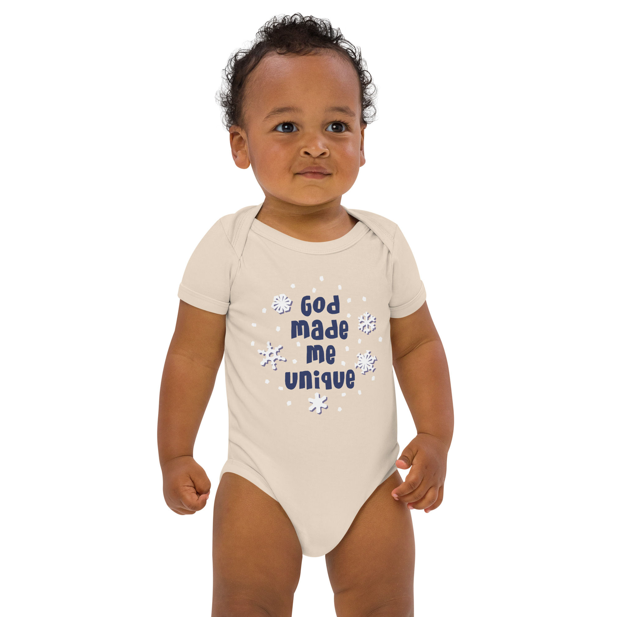 God Made Me Unique - Organic cotton baby bodysuit