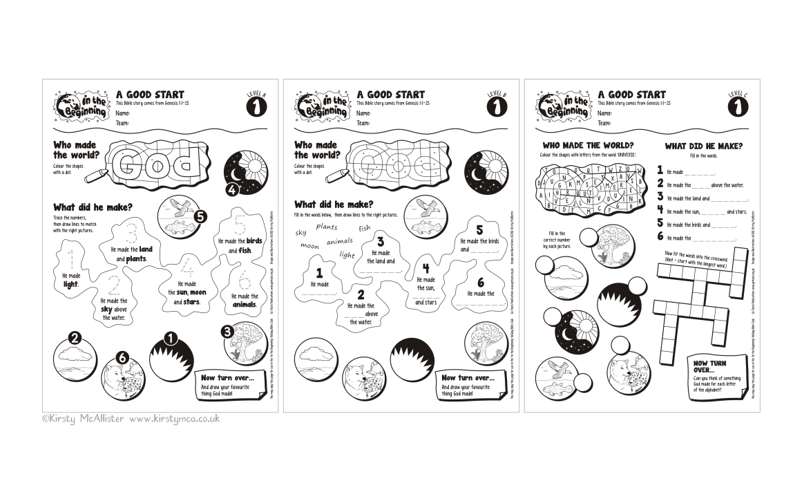 Worksheets: 4s-5s, 5s-7s, 8s-11s