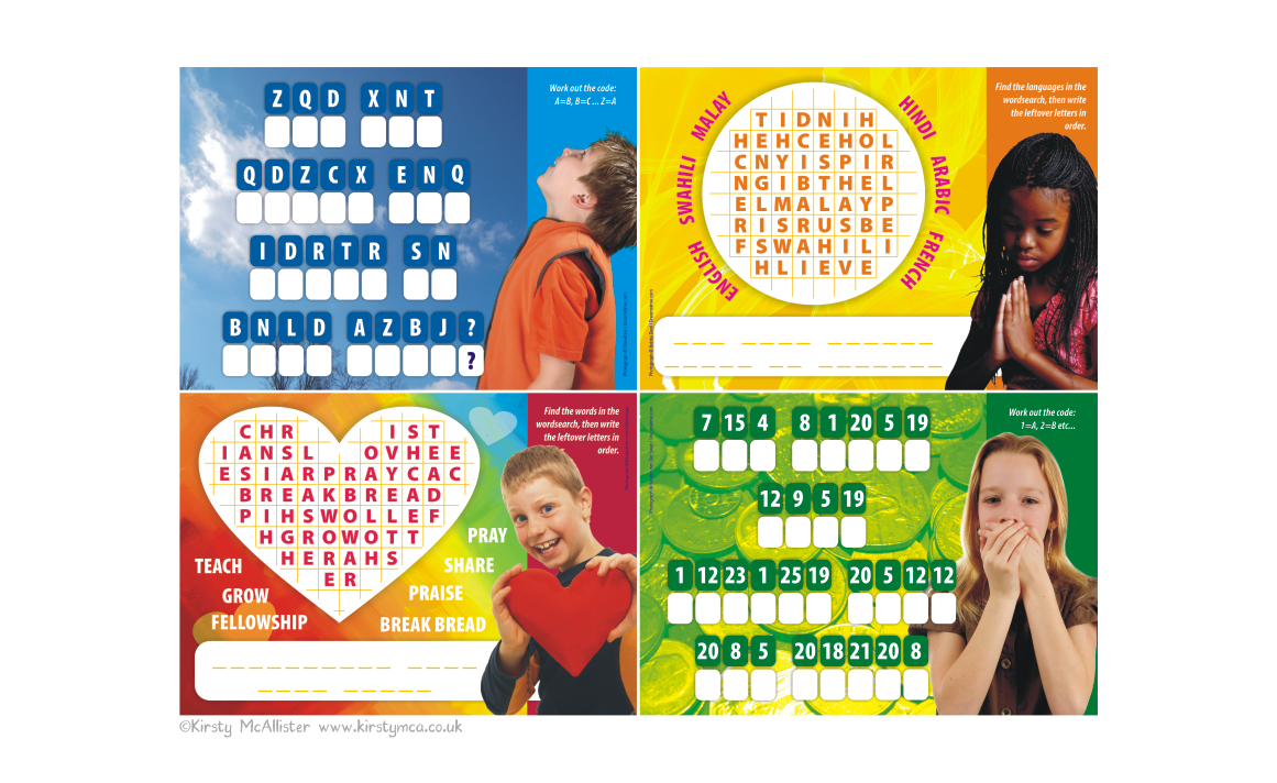 Mini puzzle posters: 8s-11s