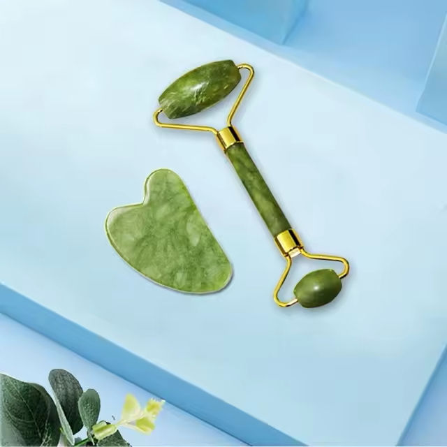 Gua Sha Face Massager Roller Jade Store Scraper Roller Massage for Facial Gouach