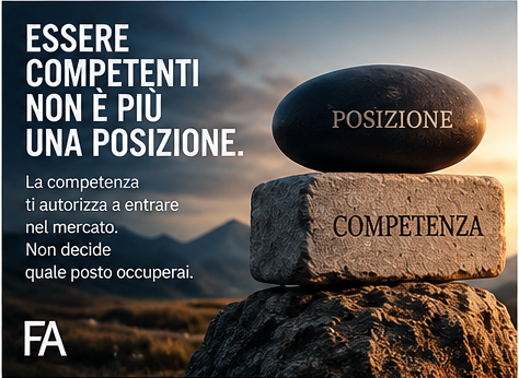 Essere competenti non è più una posizione: visual PJ01