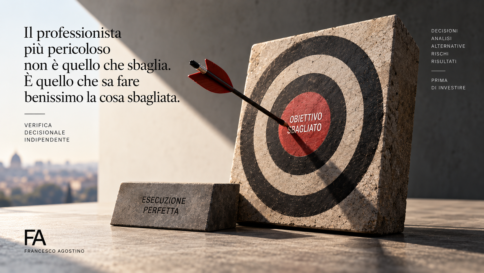 Competenza esecutiva e verifica della decisione prima di investire
