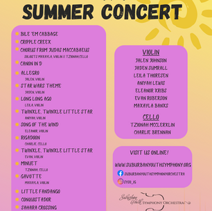 Quantum Leap Summer Concert Program
