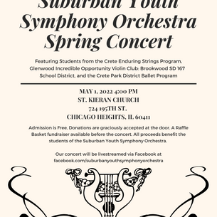 SYSO Spring Concert: May 1, 2022 4:00PM