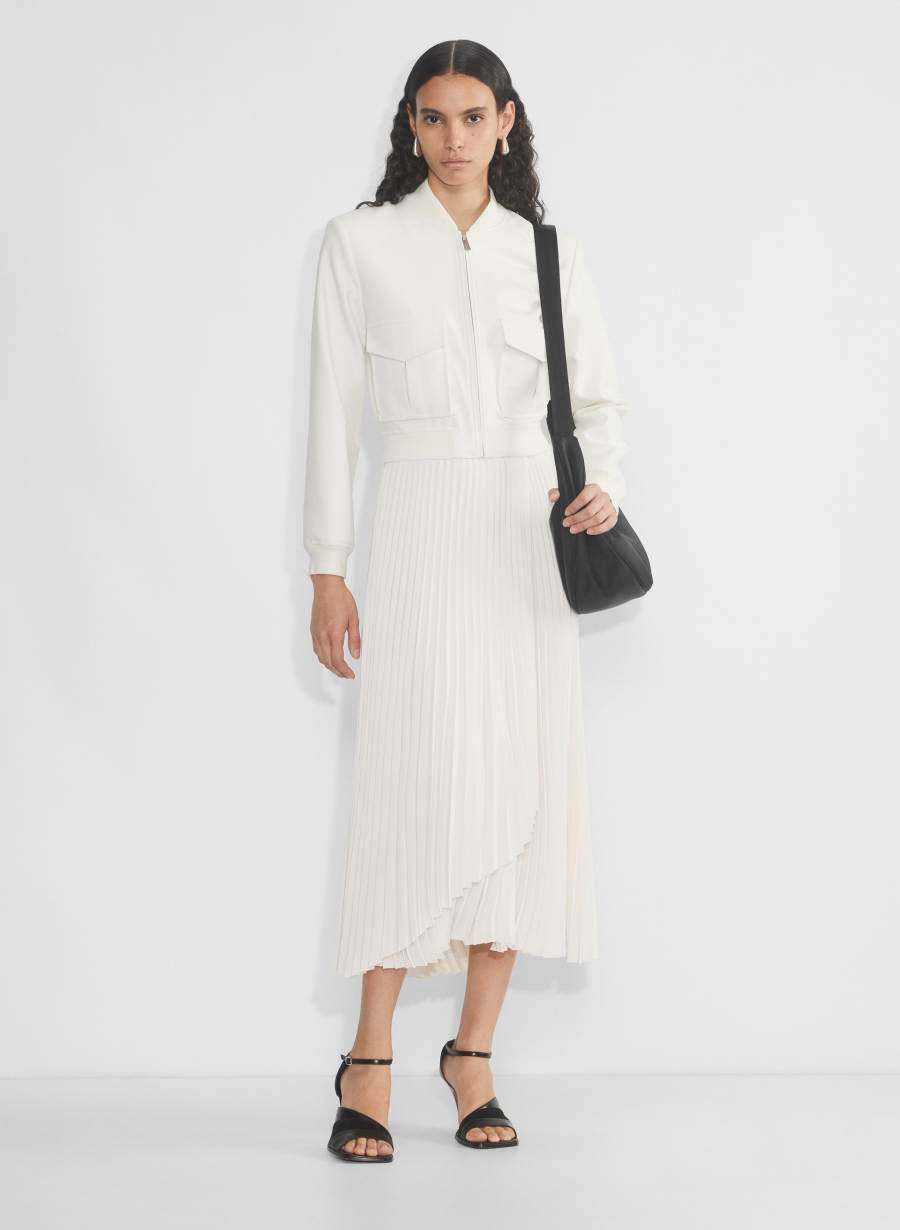 Succession Bomber 秋冬飛行員夾克外套 白色