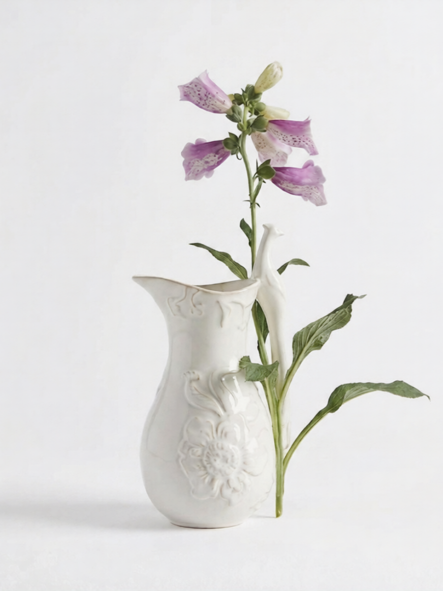 House of Hackney x Anthropologie Plume Pitcher 孔雀握柄花卉羽毛水壺 花瓶