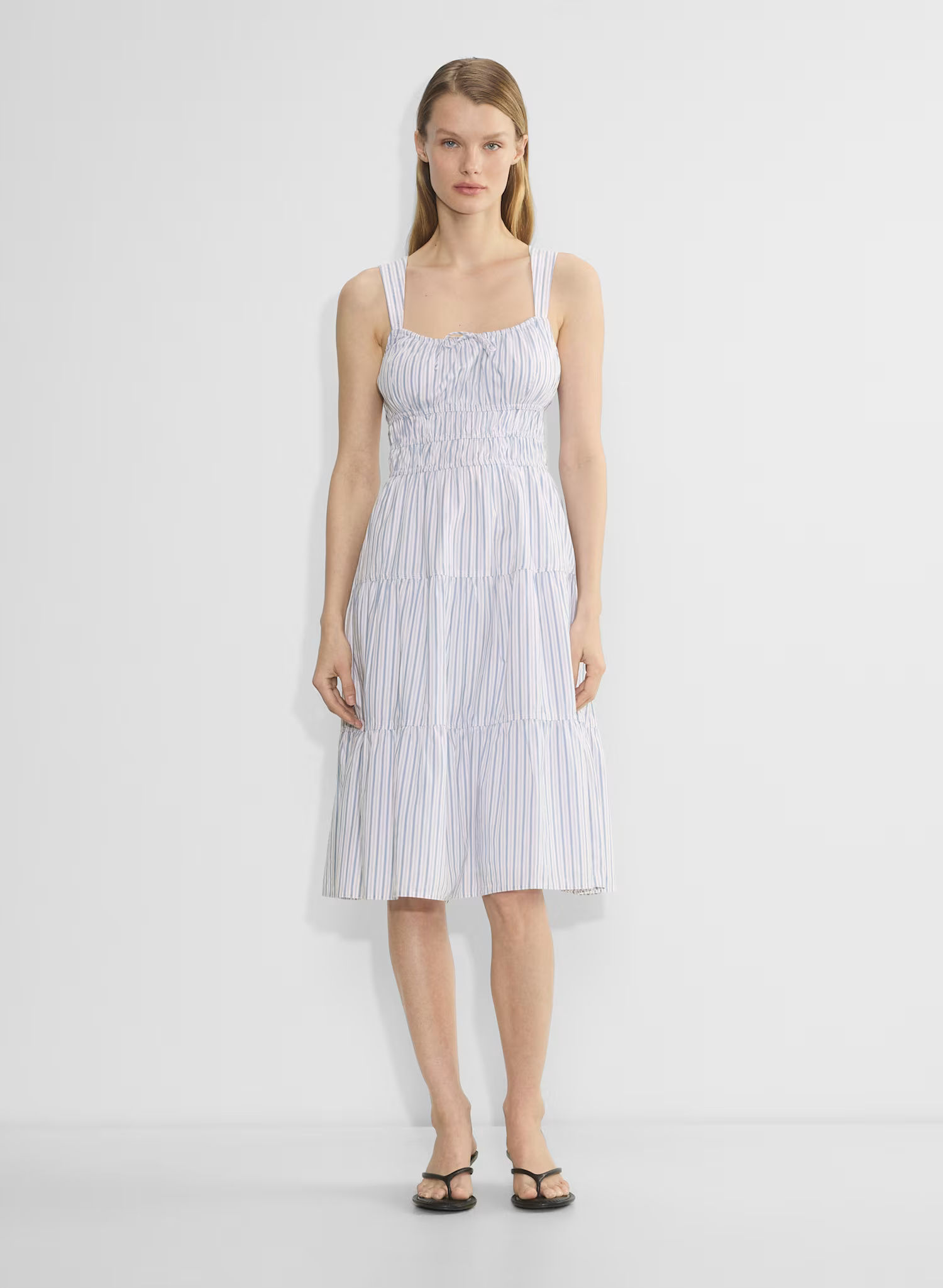 Aritzia Sunday Best Martine Poplin Midi Dress 棉質府綢無袖中長款洋裝