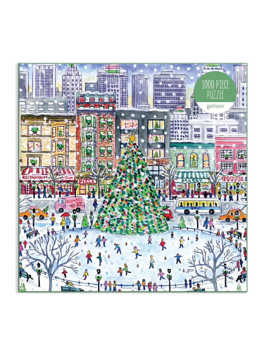 Galison Michael Storrings Christmas in the City 1000 Piece Puzzle 聖誕小城 拼圖