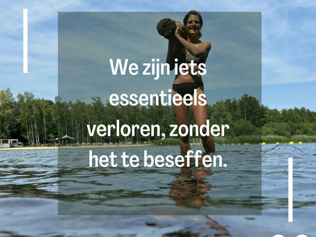 Als kind bewegen we veel zonder erbij na te denken. Als volwassene denken we te veel na zonder te bewegen.