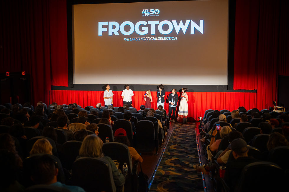 The cast and crew of Frogtown at the post-screening Q&A (Photo by Mikey Smith)