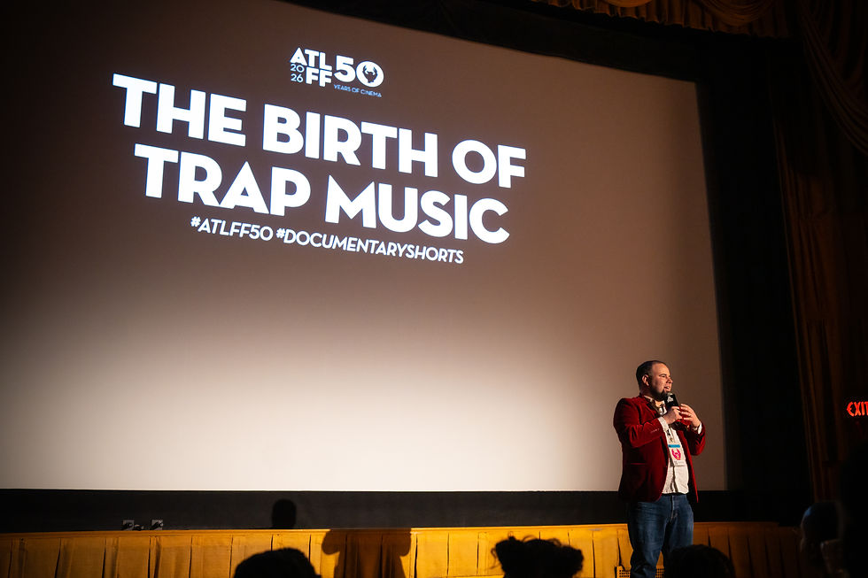 Chris Escobar introducing The Birth of Trap Music (Photo by Mikey Smith)