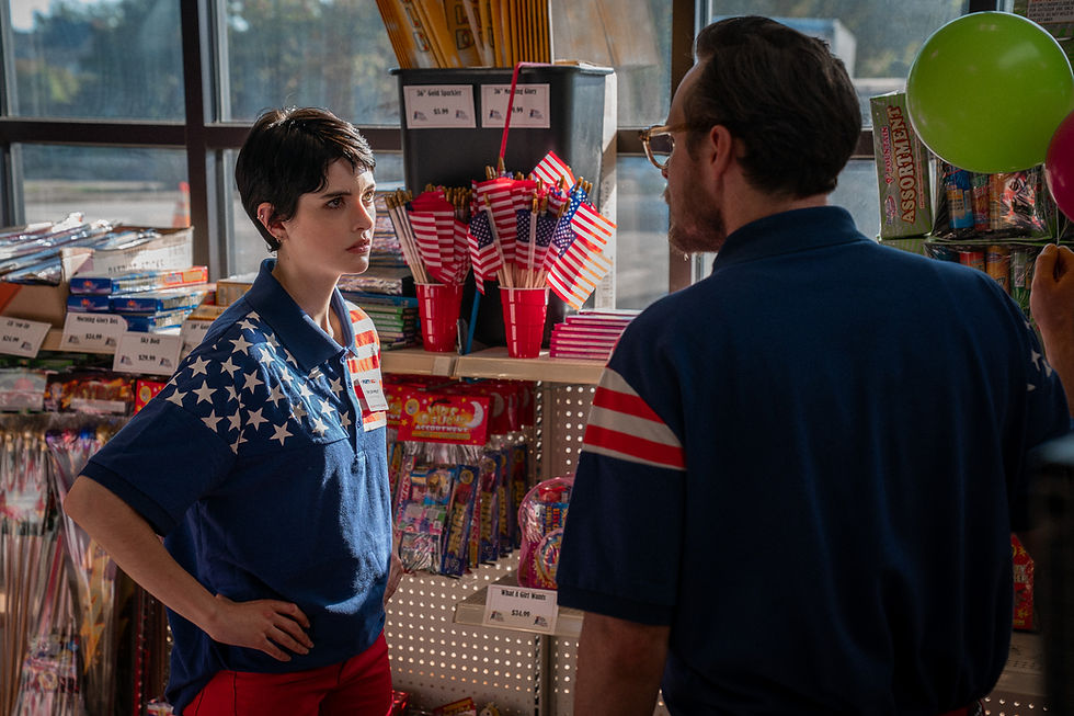 Ainsley Seiger (left) in Party USA (Photo by Michael SeRine)