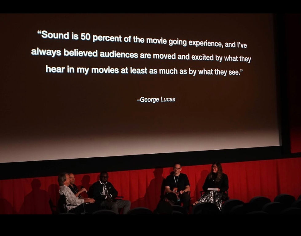 The Audio Post panel at the Atlanta Film Festival (Photo via My Global Presence)