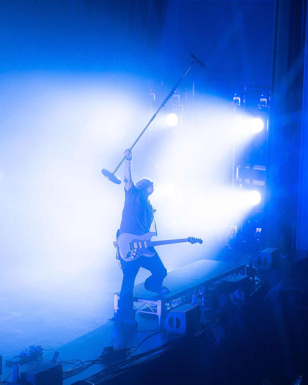 Waterparks' lead singer Awsten Knight (Photo by Noah De Los Rios)