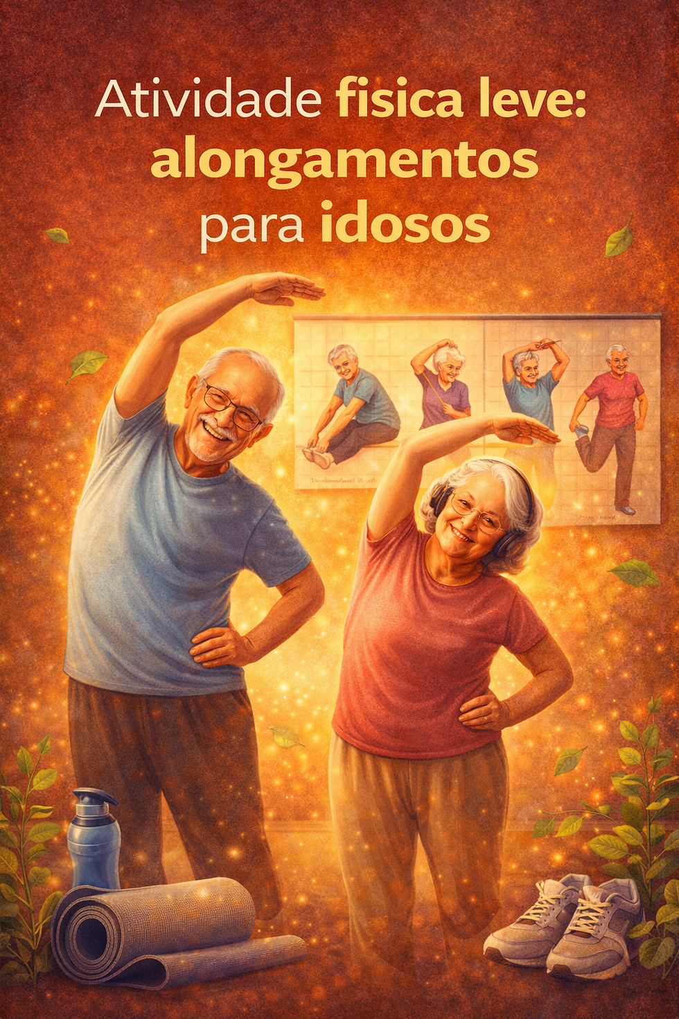 Atividade física leve: alongamentos para idosos